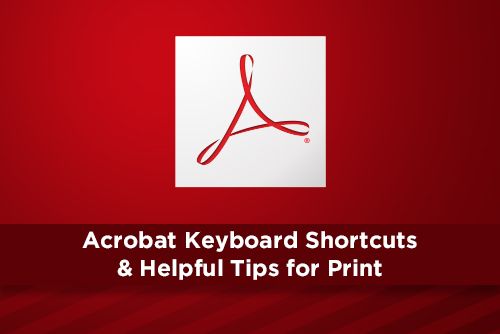 shortcut keys for adobe acrobat mac